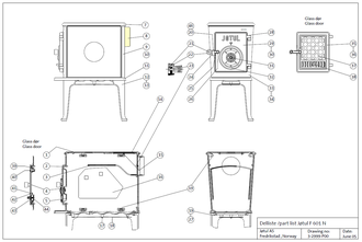 Патрубок дымохода для печи Jotul F601 N