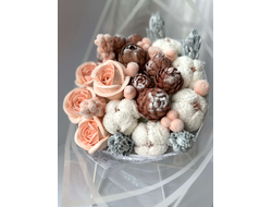 Зимний букет из зефира