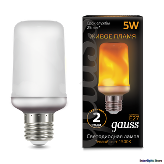 Gauss LED T65 Flame 5w 815 E27