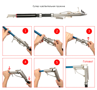 Удочка самоподсекающая FISHERGOMAN 1.8 м оптом