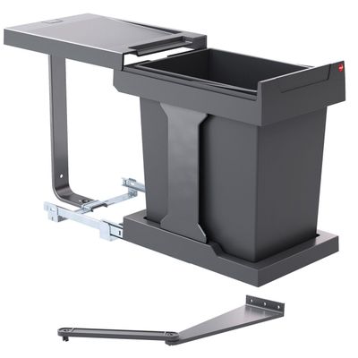 Встраиваемое мусорное ведро 20л Solo Hailo 3636001 выдвигается синхронно