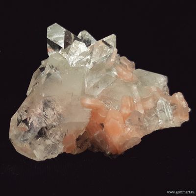 Апофиллит и стильбит. 57*55*35мм (ААА)