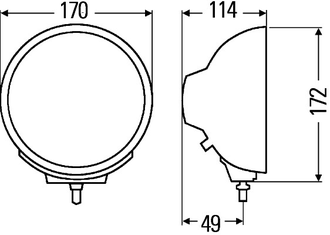 Дополнительная оптика Hella Luminator Compact Metal противотуманная фара (1N3 009 094-001)