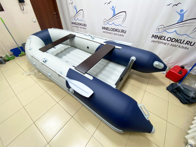 Моторная лодка Таймень NX 3600 НДНД PRO светло-серый/синий - MNELODKU.RU