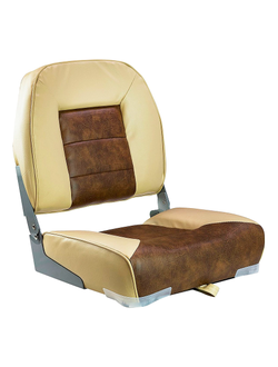 Сиденье «Premium low back», песочное с коричневым