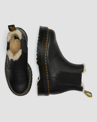 Doc martens chelsea boots fur lined best sale