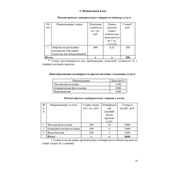 Профессиональный расчет финансового план для бизнес-плана под выплату от  ЦЗН