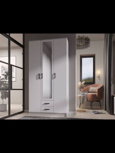 Трио шкаф Эко Белый