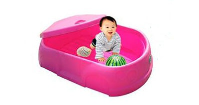 Пластиковая песочница — Бассейн «Lerado» с крышкой