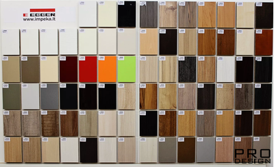 Комплект скрытой двери Pro DESIGN EGGER (дверь-невидимка в декоре ЛДСП EGGER) наружного открывания 2600 мм