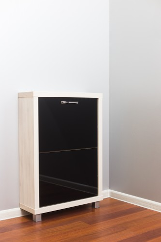 Обувница Айрон-2 (фасад стекло черное)