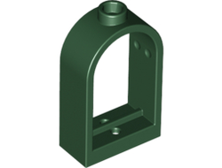 Window 1 x 2 x 2 2/3 with Rounded Top, Dark Green (30044 / 6003056)