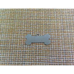 Подвеска кулон кость 20x42 мм стальной