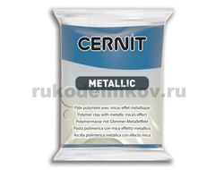 полимерная глина Cernit Metallic, цвет-blue 200 (синий), вес-56 грамм