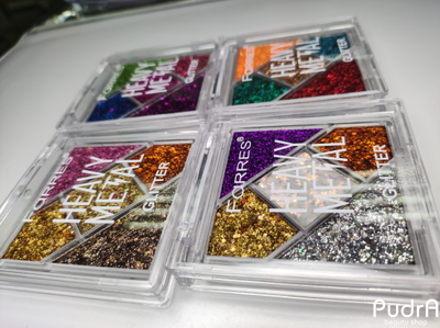 Farres Тени глиттерные 5-ти цветные Heavy Metal Glitter 1256