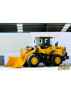 Стекло заднее левое на Sdlg LG936l, Sdlg LG968l, Sdlg LG953l, Sdlg LG95X-01