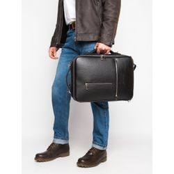 Кожаная сумка-рюкзак Castenaso black (арт. 3108-01)