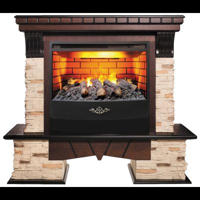 Электрокамин Rockland AO с очагом 3D FireStar 25.5