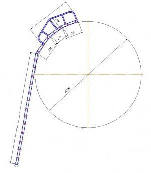 Лестница для цистерн ЛАЦ