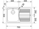 Мойка Franke Logica Line LLX 611 чаша слева