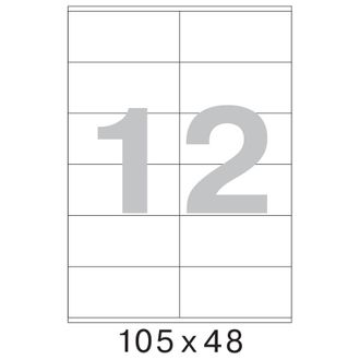 Этикетки самоклеящиеся Office Label 105х48 мм, 12   шт. на листе А4 100 листов в упаковке