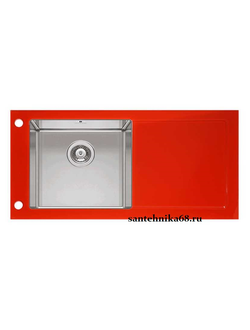 Мойка для кухни Imenza Passion 1B 1D (100х50) из стекла IV1011550E