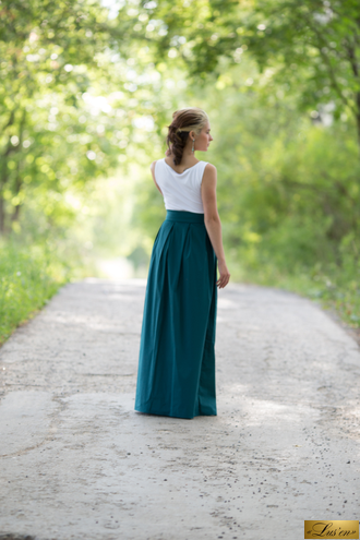 Длинная юбка из хлопка