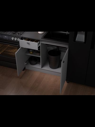 Энни 1,0 м кухонный гарнитур Графит серый