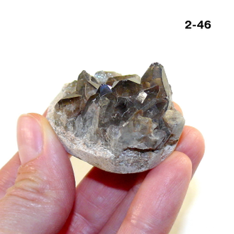 Раухтопаз натуральный (микро-друза) Казахстан №2-46: 38,7г - 45*30*28мм