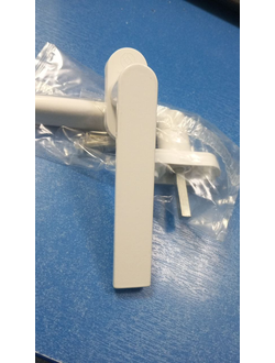 0011-Ручка алюминиевая "Melke Линия", 38мм белая