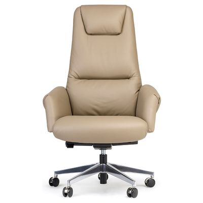 Кресло руководителя Бенуа Экокожа Ivory-104