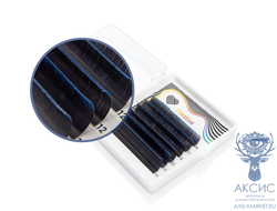 Ресницы двухтоновые синие Lovely MINI - 6 линий - MIX