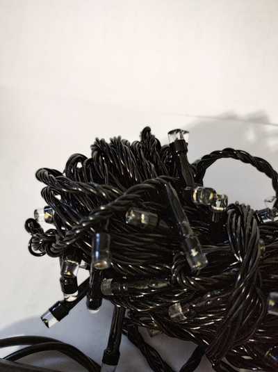 Гирлянда ёлочная, 12 метров, 160 LED/ тепло- желтый