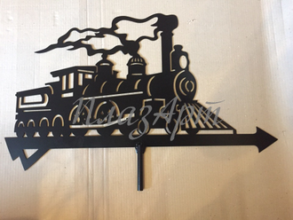 флюгер на крышу Паровоз