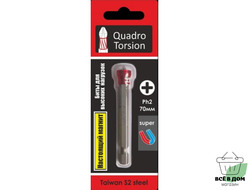 Бита  1/4 70мм с магнитной насадкой Quatro Torsion