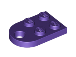 Plate, Modified 2 x 3 with Hole, Dark Purple (3176 / 6174596)