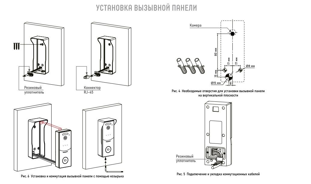STRICT MR IP WIFI BLACK - IP вызывная панель 2.1 Мп со СКУД и WIFI, встроенный регистратор (фото) вс