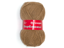 Пряжа Верблюжья Пехорка Состав пряжи: 65% Верблюжья шерсть, 35% акрил высокообъемный Длина нити (м): 600 Вес мотка (г): 100 цвет   Беж
