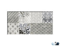 Плитка настенная Belani Valensole Декор 2 синий 250х500 мм под пэчворк купить в магазине Marysя