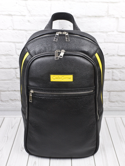 Кожаный рюкзак Mantovano black (арт. 3109-01)