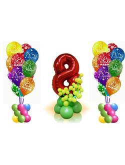 Композиция "8 марта- Шары"