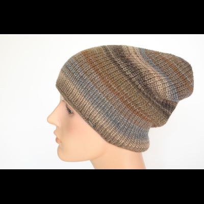 Ореховая вязаная шапка женская Vizio Италия 110 CY фото
