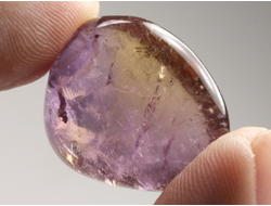 Аметрин, галтовка, Боливия (25*21*13 мм, 9,6 г) №38342