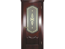 Дверь шпон Фрейм 01 красное дерево