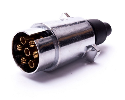 Вилка электрическая для подключения прицепа (Штепсельный разъем 7 контактов)
