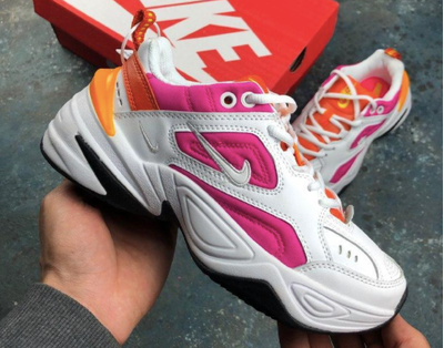 Nike M2K Tekno (оранжевые с розовым)