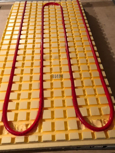 Мат для труб под теплый водяной пол из Пеноплэкс 30 мм