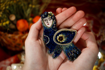 Брошь "Сирин"