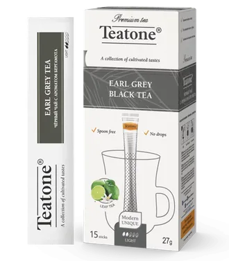 Черный чай с ароматом бергамота "Teatone" в стиках (15 шт x 1,8 гр)