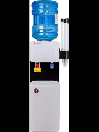 Кулер для воды Aqua Work 105-LDR бело-черный, с нагревом и электронным охлаждением